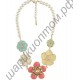 Винтажное ожерелье Elegant Colorful Pearl Flower